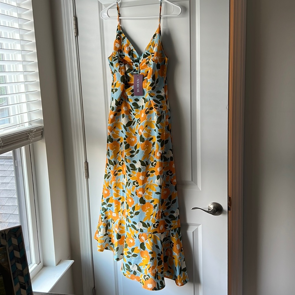 Peach Floral dress